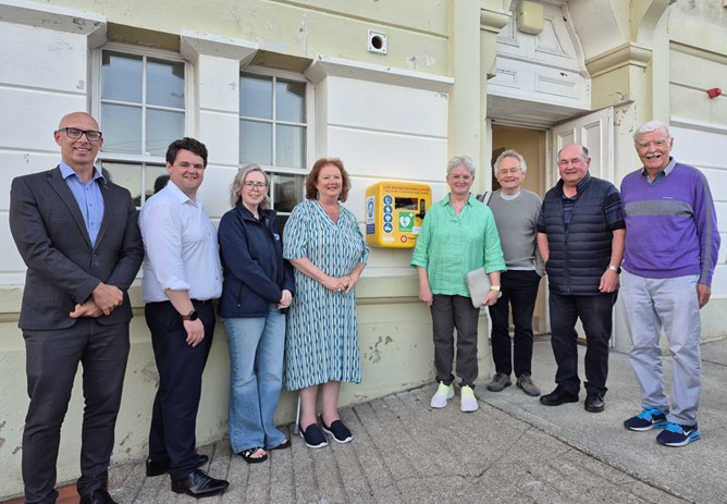 We’re proud to announce that the latest defibrillator funded through our Community Fund has been installed at St. Eugene's Hall - Moville