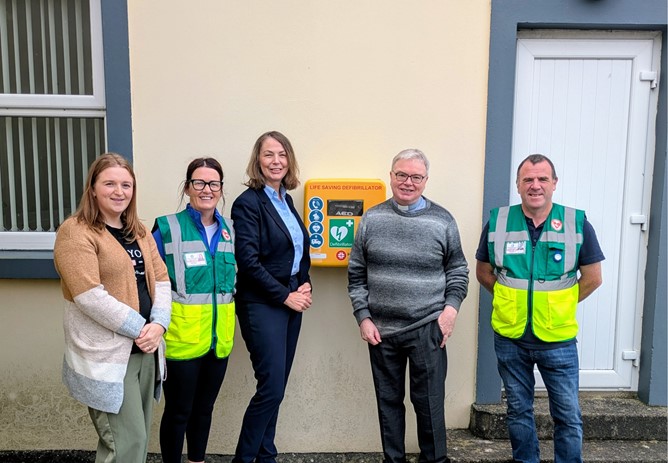 Lastest Defibrillator installed at Urris Chapel