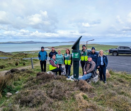 We are proud to announce the installation of our latest defibrillator at Mamore Gap, Clonmany