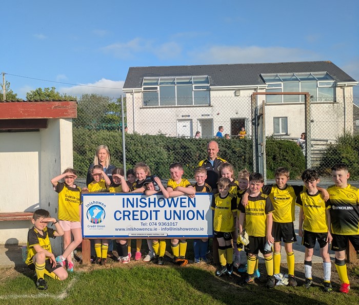 Delighted to call out to Dunree Fc  and and see our sponsored board up at the pitch! ⚽🟡⚫