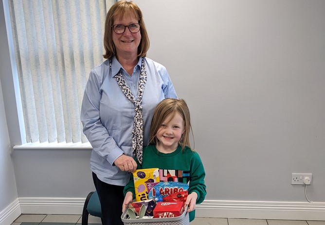 Moville winner of our Easter Colouring competition.