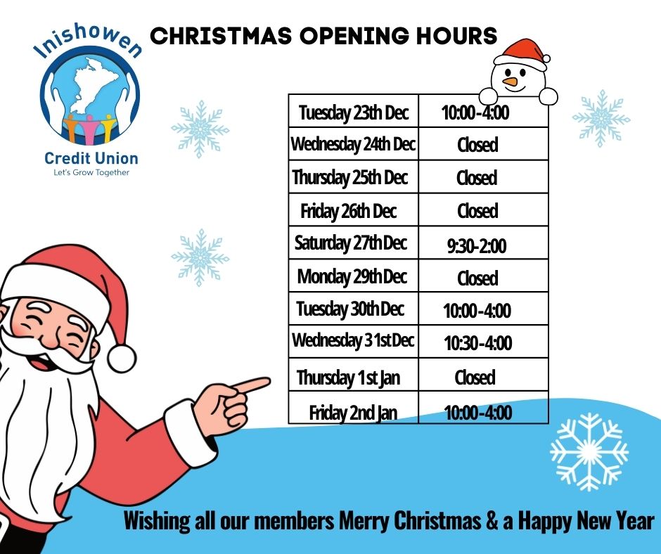 Christmas Opening Hours