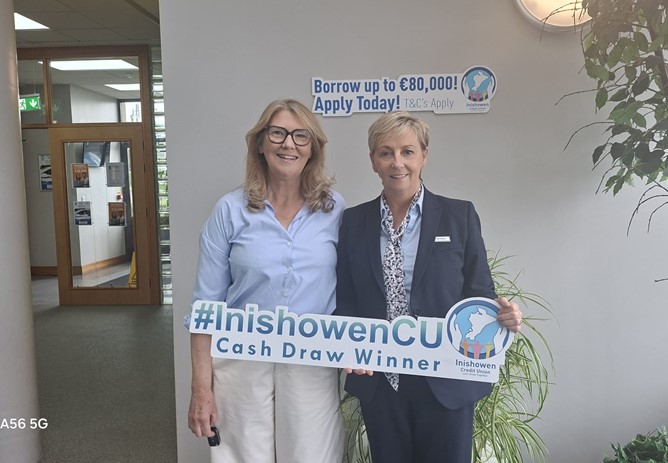 Members draw winner Josephine O Kane