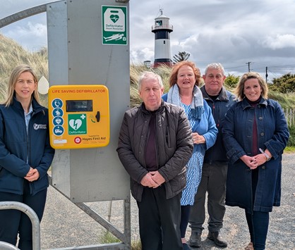 Defibrillator at Big White Bay Shrove