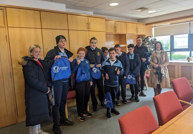 Students visit our Buncrana Branch