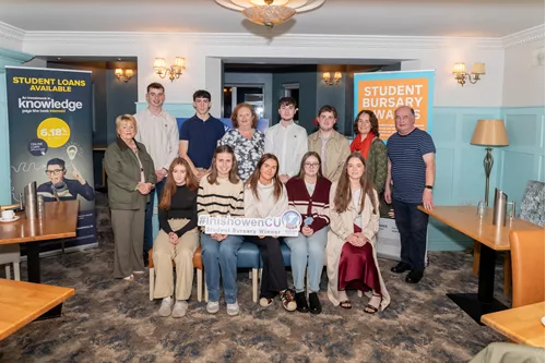 2025 Student Bursary Winners And Inishowen Credit Union Volunteers